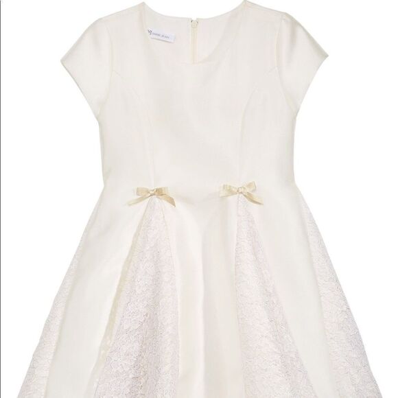 🎉1 hr sale 🎉Foil Lace Satin dress - Picture 1 of 4